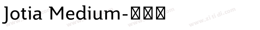 Jotia Medium字体转换